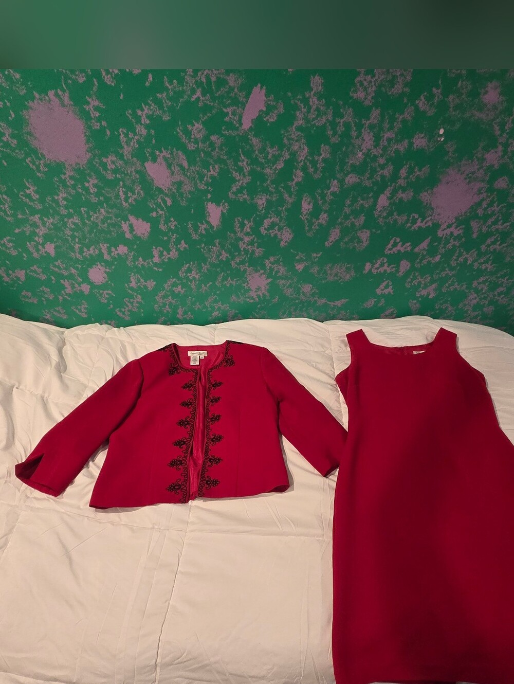 Red JACKET and DRESS SET